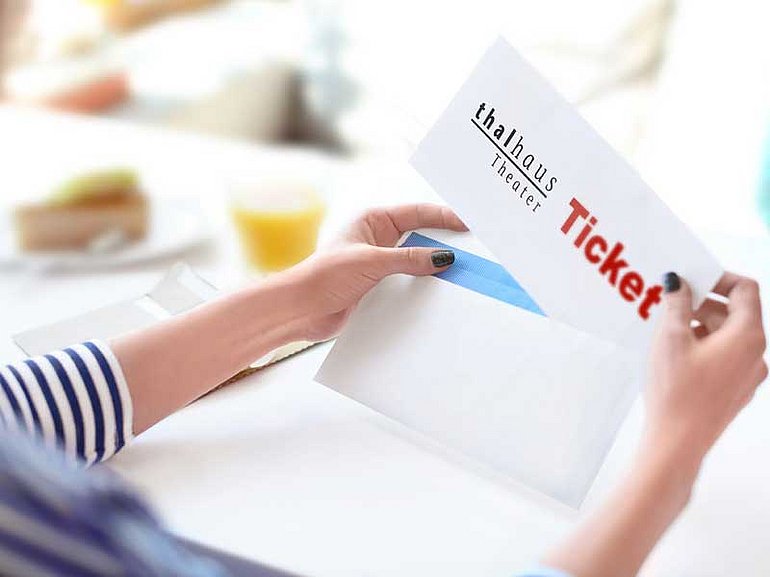Bild Ticket im Brief